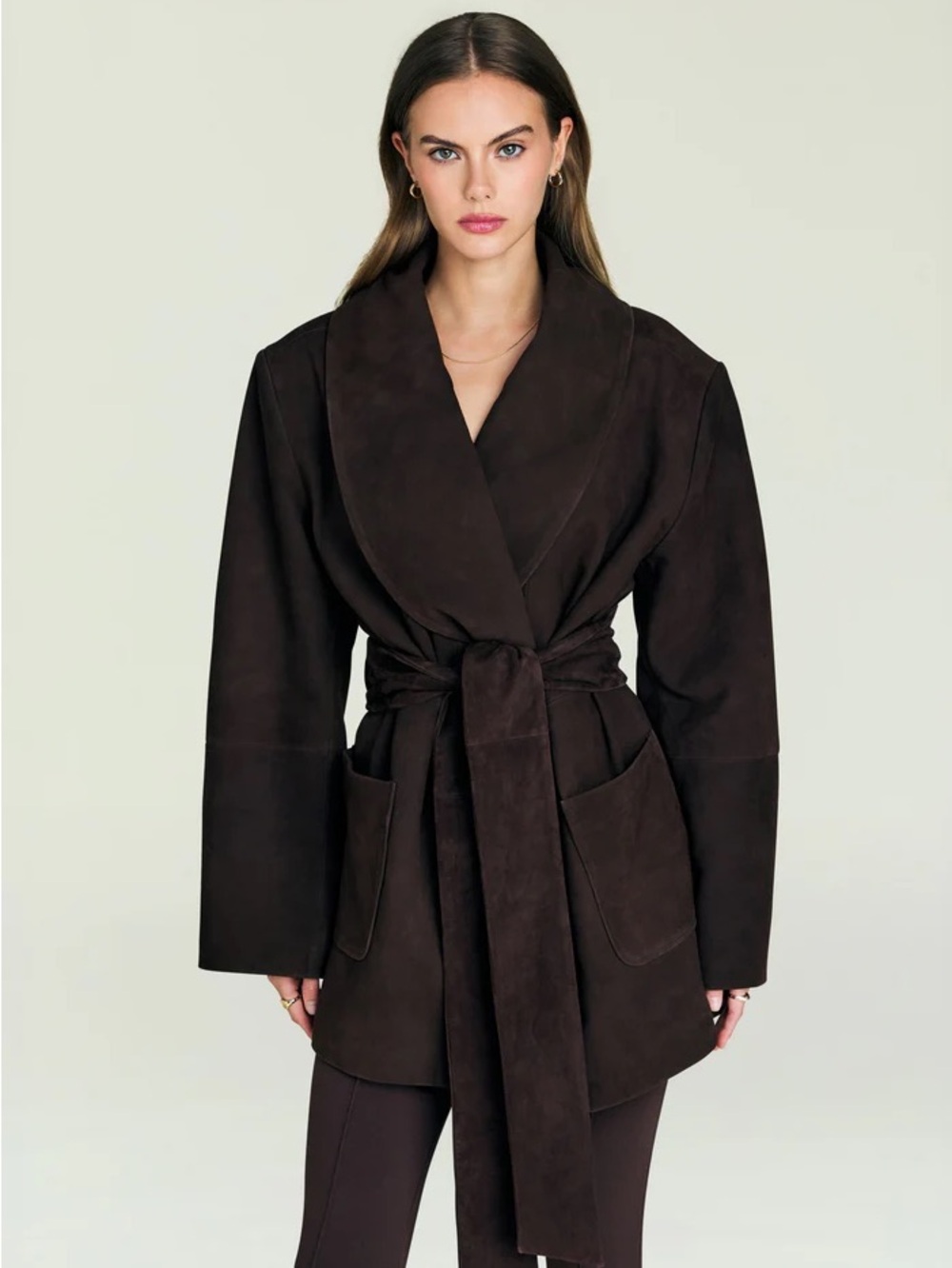 Seroya / Retrofete Chandra Suede Wrap Jacket